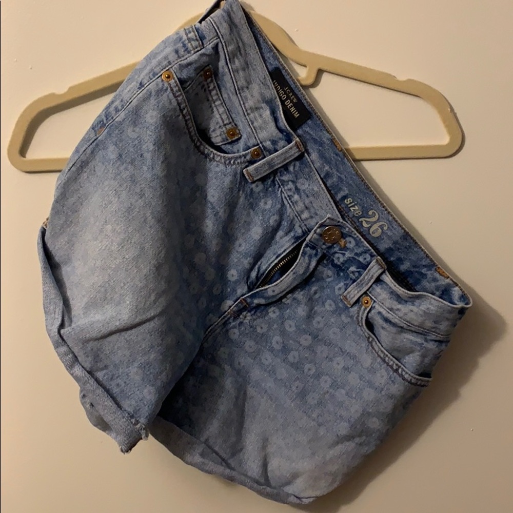 Indigo Denim with flower print